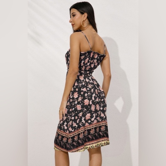Catch The Moment Bohemian Floral Dress - Picture 4 of 5